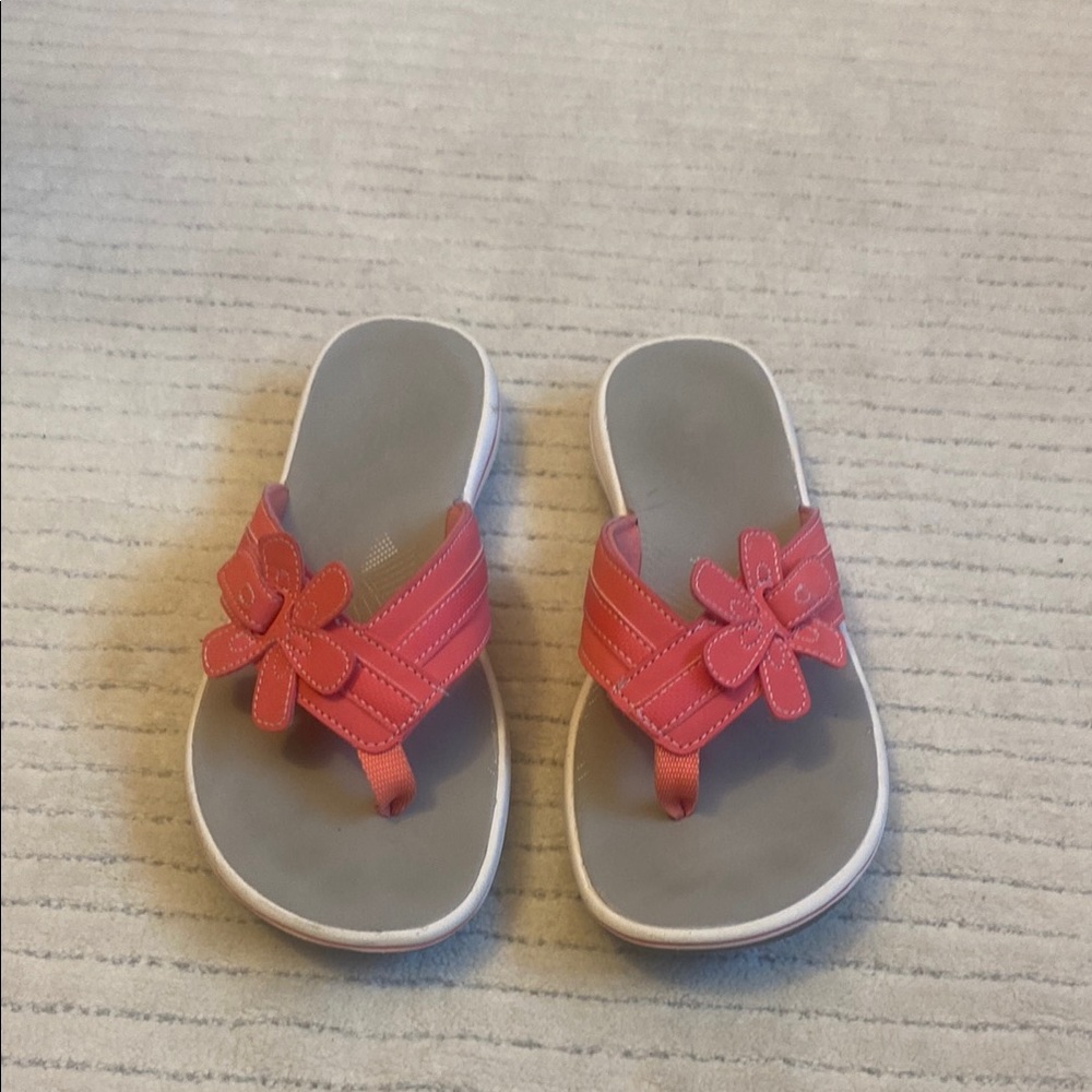 CLARKS Pink Flower Sandals